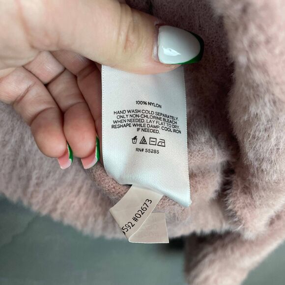 Express Sweater Women’s Large Light Pink Pullover Cozy Top Long Sleeve Casual - Picture 4 of 7